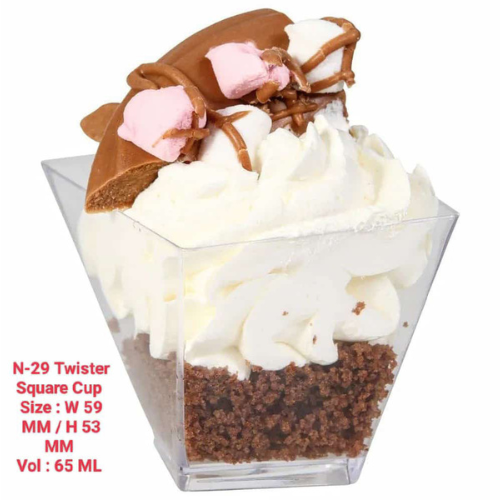 Pudding and desert cup