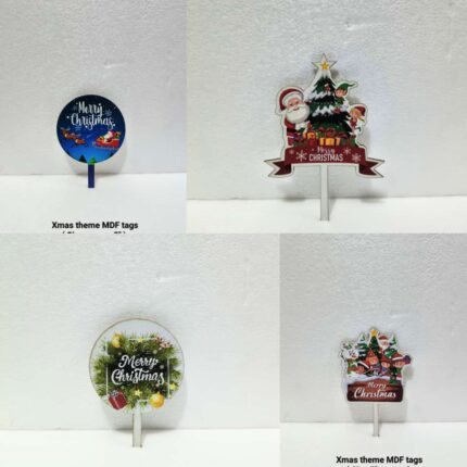 Xmas Theme MDF Tags
