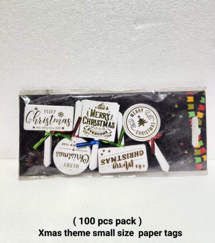 Xmas Theme Small Size Paper Tags