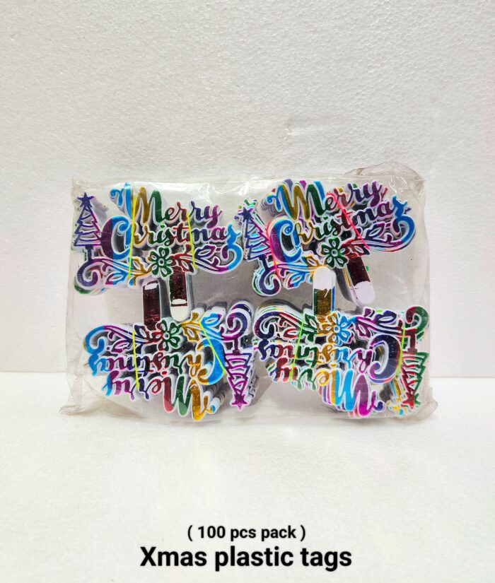 Xmas Plastic Tags