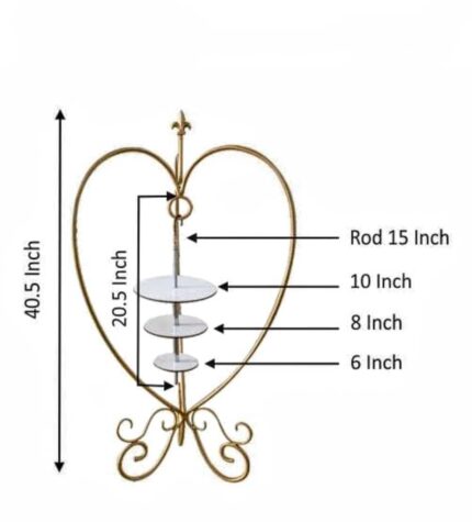 Heart Chandelier Cake Stand