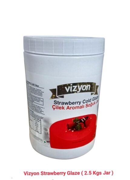 Vizyon Strawberry Glaze Jar