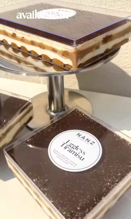 Tiramisu Desert Tub : Size 6"x6"x1.8" (