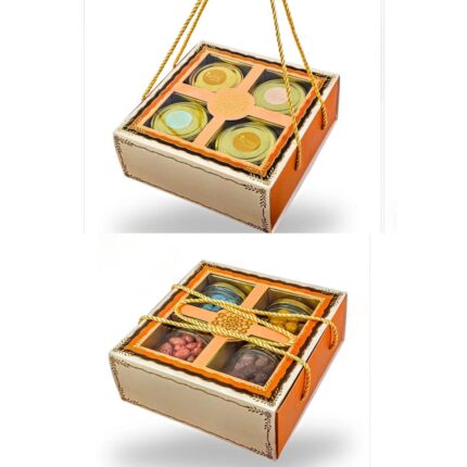 RBF 44 - 4 Salsa Jar Hamper Box ( Rs .95/1Pc without Jars )