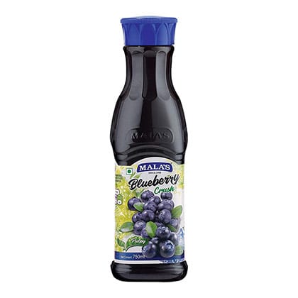 Mala's blueberry Fruit Crush (1 Ltr )