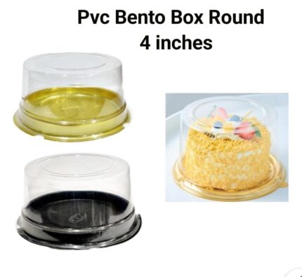 PVC Bento Box Round 4 inch - Rs 14 / pc