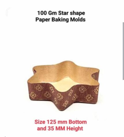 Star Shape Paper Mold- Rs.20.50 (100 gm/1pc)