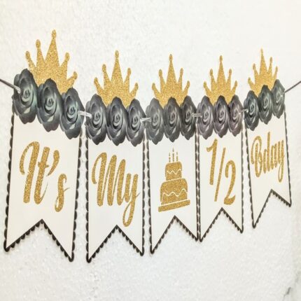 Half Bday Letter Banner (1 Pc)