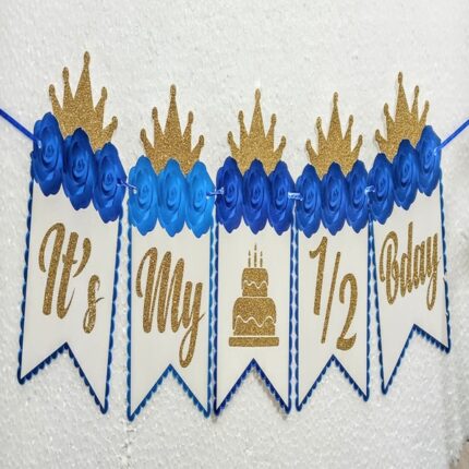 Half Bday Letter Banner (1 Pc)