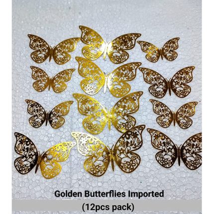 Golden Non Edible Butterfly-Rs.55 (1pack)